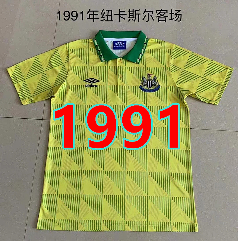 Newcastle United Retro TopThai Quality Away Jersey S-2XL