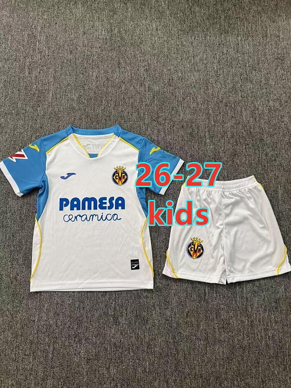 26-27 Villarreal Away Kids Jersey+shorts Kit 16 -28