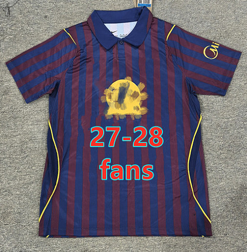 27-28 Barcelona Home Fans Version Jersey S-4XL