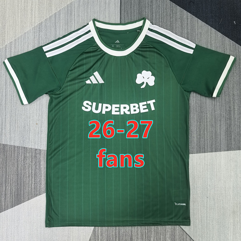 26-27 Panathinaikos Home Fans Jersey S-4XL