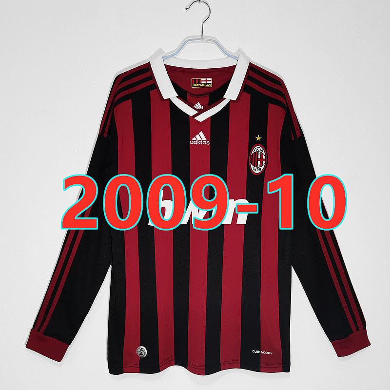 AC Milan Retro Long Sleeve S-2XL Jersey AC