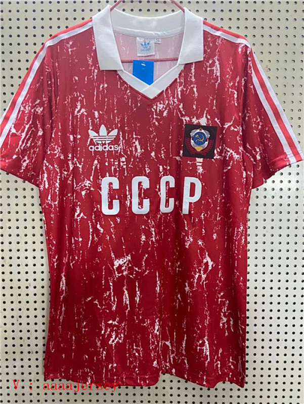 Soviet Union Retro TopThai Quality Home Jersey S-2XL
