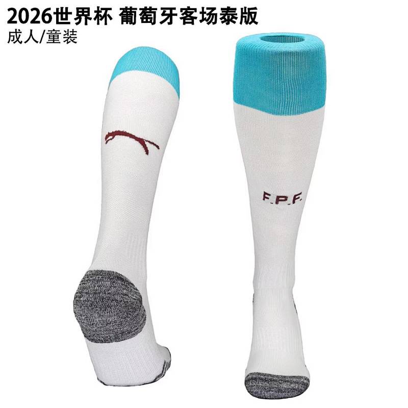 Portugal Away Adult Kids Socks