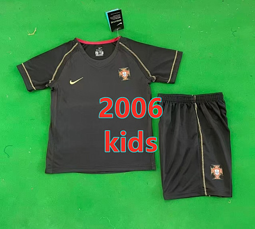 Portugal Away Retro Kids Jersey+shorts Kit 16 -28