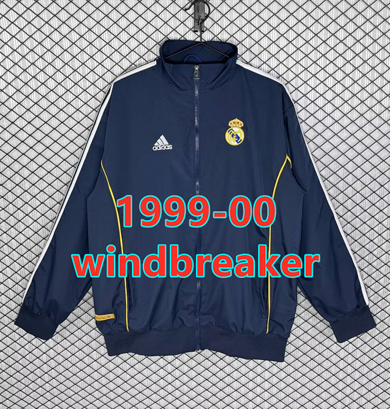 Real Madrid Retro Windbreaker S-2XL