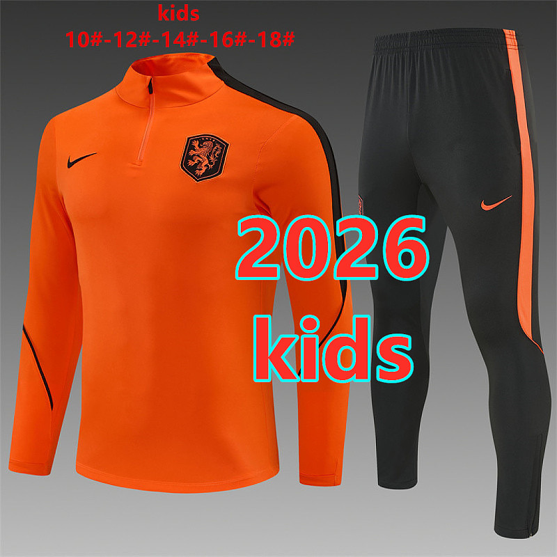 Netherlands Kids Long Sleeve Tracksuit 10- 18