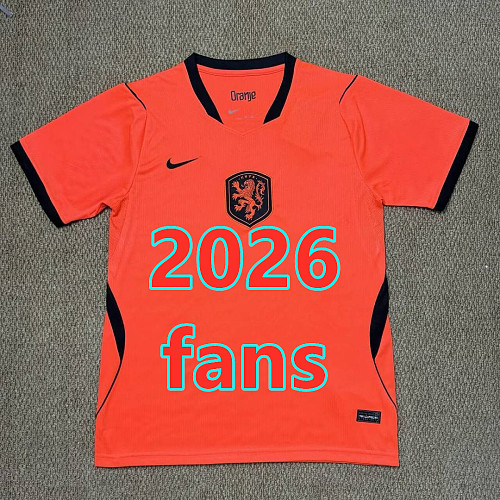 Netherlands Home Fans Version Jersey S-4XL