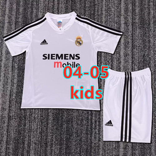 04-05 Real Madrid Home Kids Retro Jersey 16 -28