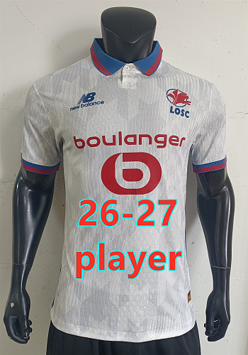 26-27 Lille Away Player Version Jersey S-2XL