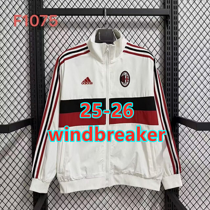 25-26 AC Milan Retro Windbreaker S-2XL AC