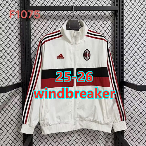 25-26 AC Milan Retro Windbreaker S-2XL AC