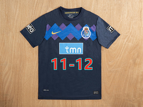 11-12 Porto Away Retro Jersey S-2XL