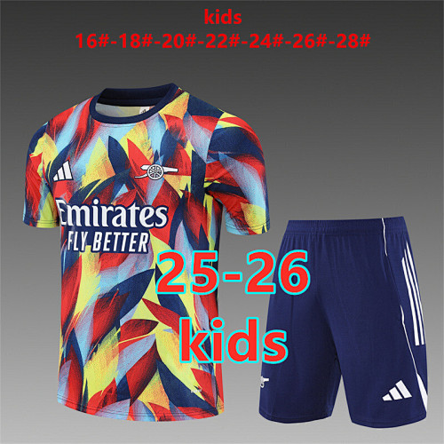 25-26 Arsenal Kids Short Sleeve Tracksuit 16 -28