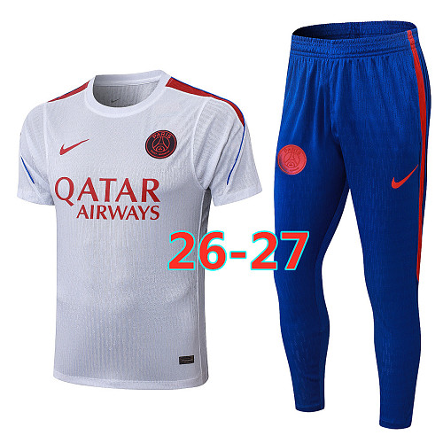 Balenciaga 26-27 Paris Psg Player Short Sleeve+pants Kit S-3XL