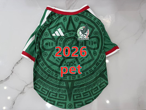 Mexico Home Pet Jersey S-2XL
