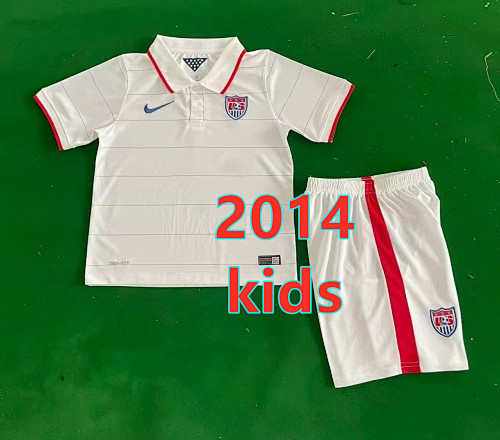 United States Home Retro Kids Jersey+shorts Kit 16 -28