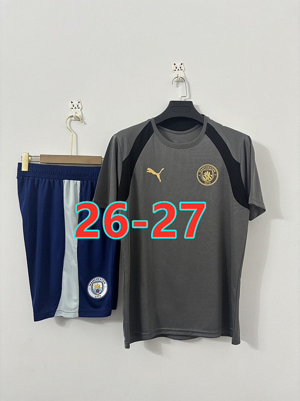 26-27 Manchester City Short Sleeve Tracksuit Kit S-3XL