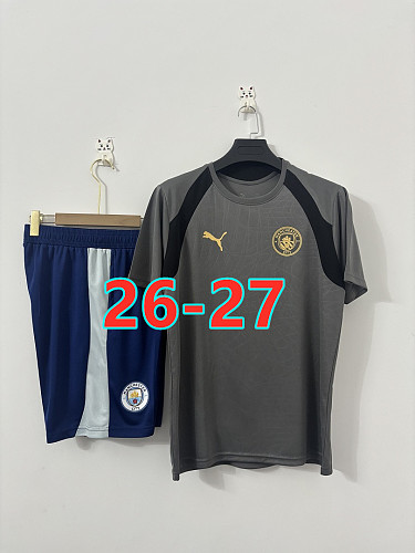 26-27 Manchester City Short Sleeve Tracksuit Kit S-3XL