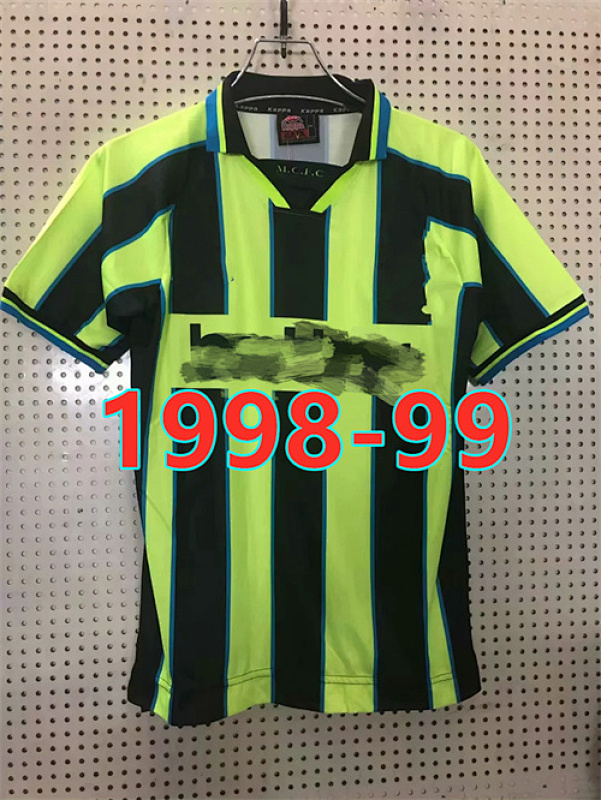Manchester City Retro TopThai Quality Away Jersey S-2XL