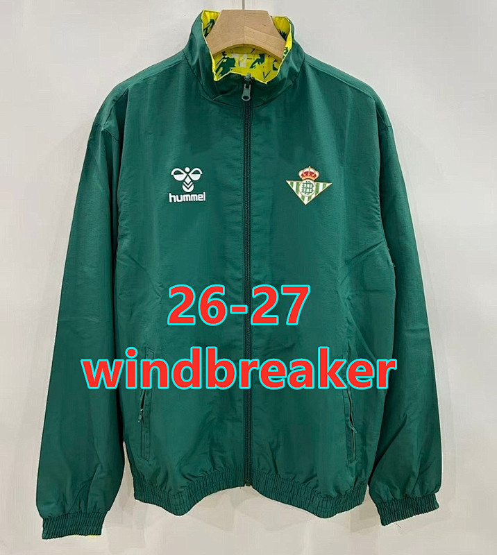26-27 Real Betis Reversible Windbreaker S-3XL