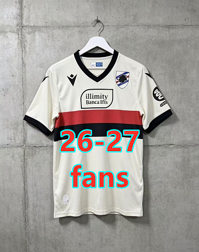 26-27 Sampdoria Away Fans Version Jersey S-3XL