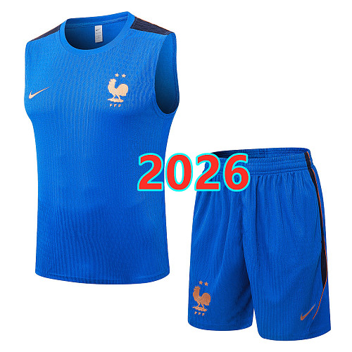 France Player Vest+shorts Kit S-3XL