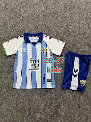 26-27 Malaga Home Kids Jersey+shorts Kit 16 -28