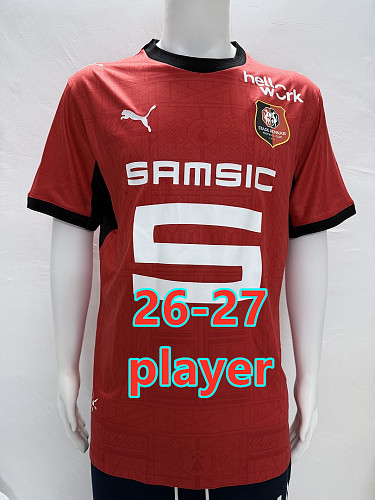 26-27 Rennais Home Player Version Jersey S-2XL