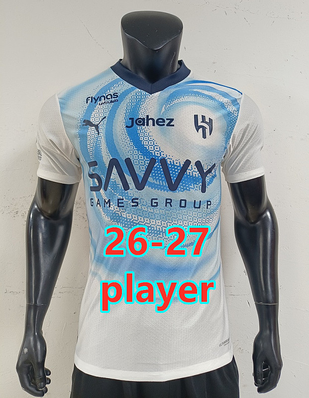 26-27 Al-Hilal Saudi Away Player Version Jersey S-2XL Logo