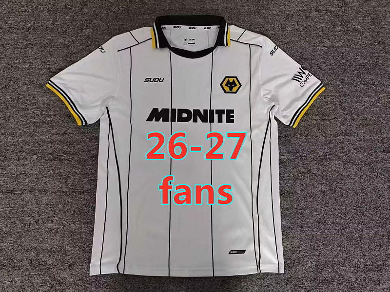 26-27 Wolves Away Fans Version Jersey S-4XL