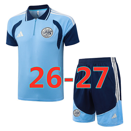 26-27 Ajax Polo Short Sleeve Tracksuit S-2XL Polo