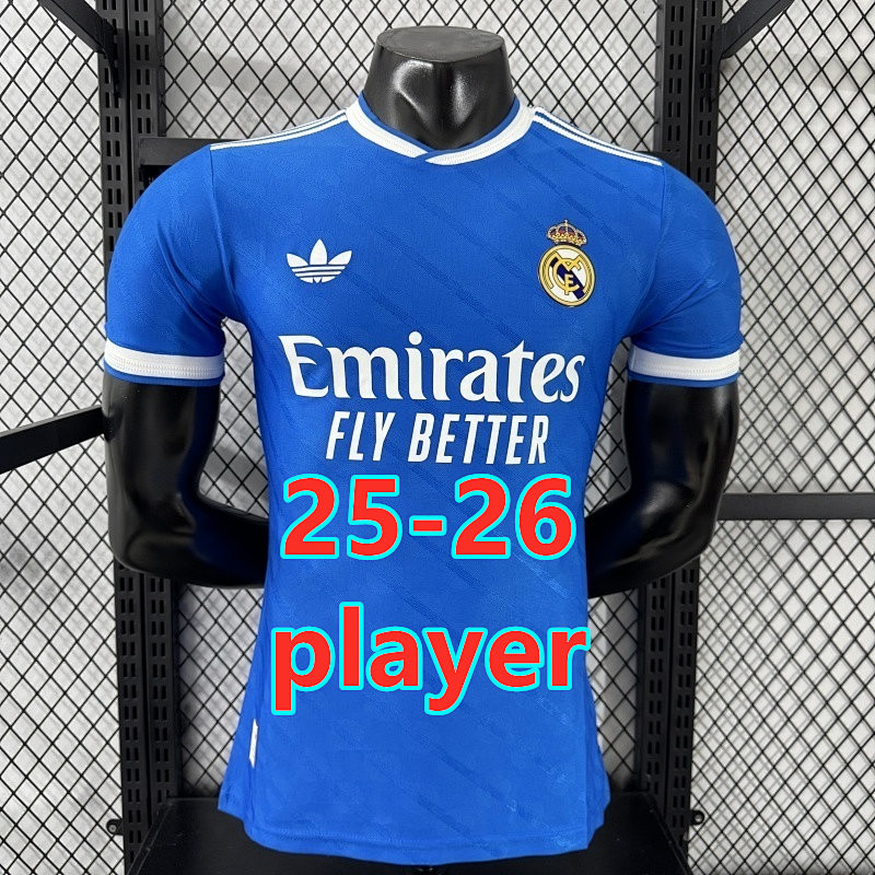 LA Liga & Ucl 25-26 Real Madrid Third Player Version Jersey S-4XL