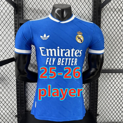 LA Liga & Ucl 25-26 Real Madrid Third Player Version Jersey S-4XL