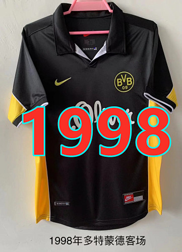 Dortmund Retro Away TopThai Quality Jersey S-2XL