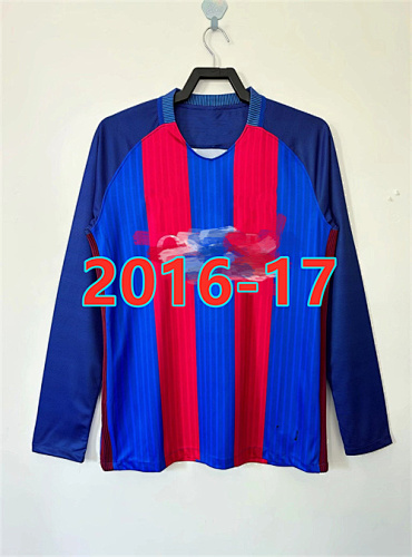 Barcelona Home Retro Long Sleeve Jersey S-2XL
