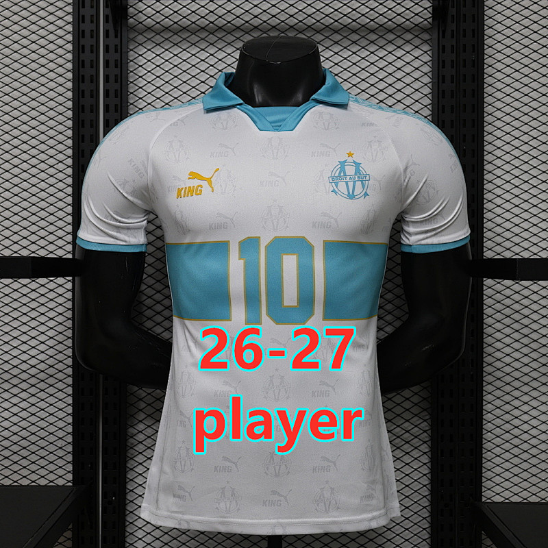 26-27 Marseille Retro Player Version Jersey S-2XL 10