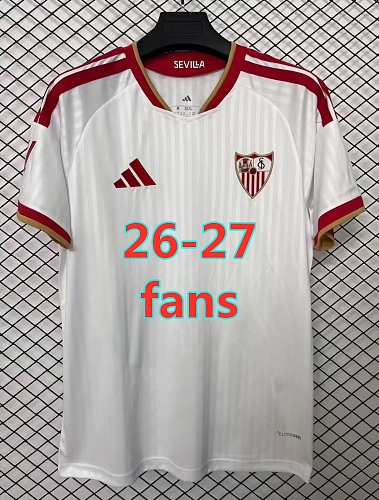 26-27 Sevilla Home Fans Version Jersey S-4XL
