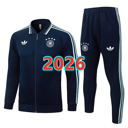 Germany Long Zipper Jacket S-2XL