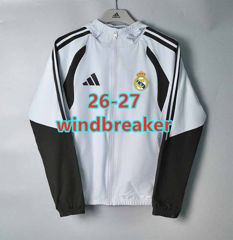 26-27 Real Madrid Windbreaker S-3XL