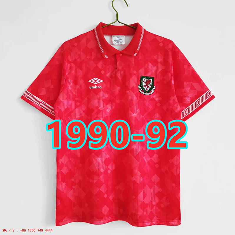 Wales TopThai Quality Retro Home Jersey S-2XL