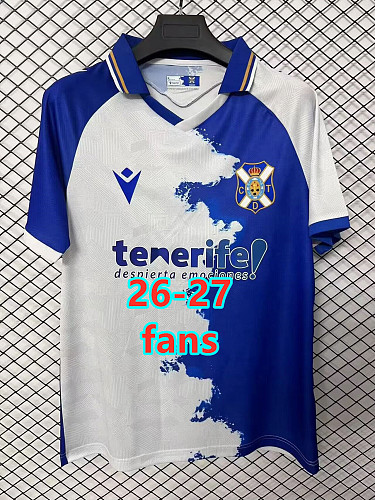 26-27 Tenerife Home Fans Version Jersey S-4XL