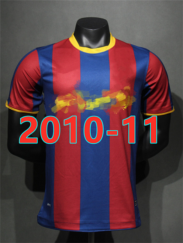 10-11 Barcelona Home Retro Player Jersey S-2XL