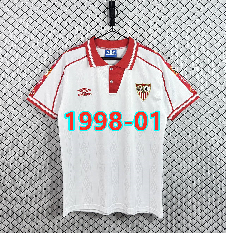 Sevilla Home Retro Fans Version Jersey S-2XL
