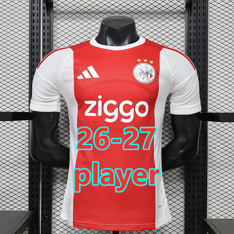 26-27 Ajax Home Player Version Jersey S-4XL