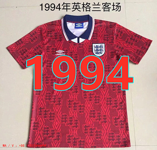 England Retro Away Jersey S-2XL
