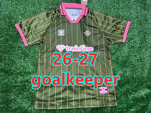 26-27 Real Betis Goalkeeper Fans Version Jersey S-4XL