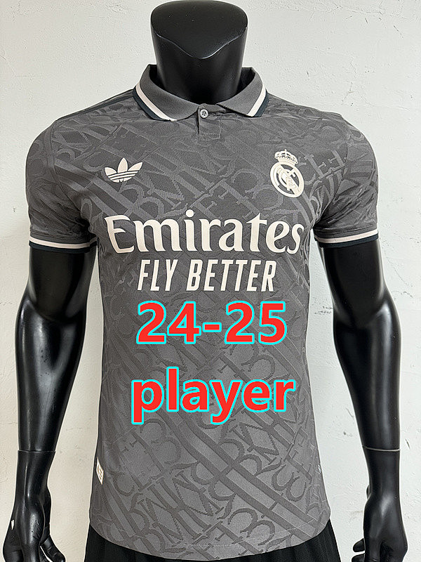 24-25 Real Madrid Third Player Version Jersey S-4XL