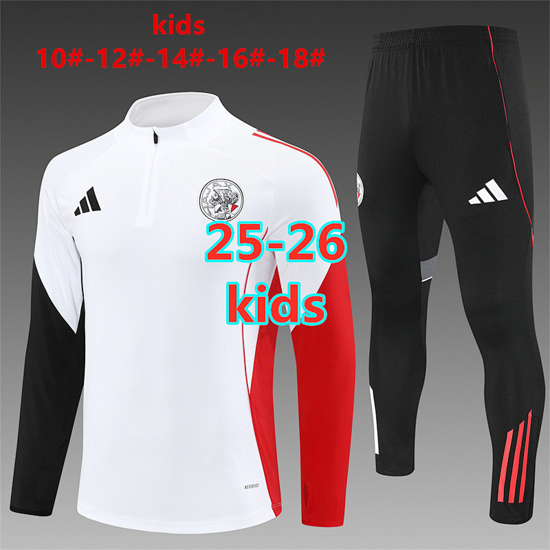25-26 Ajax Kids Long Sleeve Tracksuit 10- 18