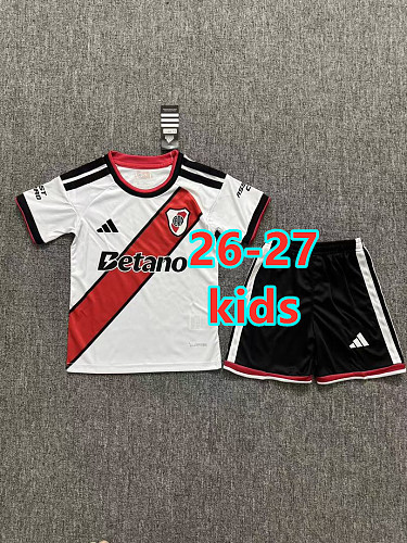 26-27 River Plate Home Kids Jersey+shorts Kit 16 -28