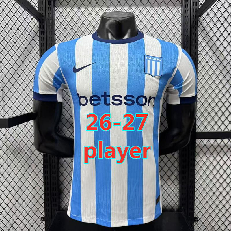 26-27 Avellaneda Home Player Version Jersey S-4XL